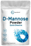 Micro Ingredients Poudre D-Mannose emballage 340 g, pratique et dosable.