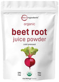 Poudre de betterave biologique Micro Ingredients en vrac, nutriments naturels.