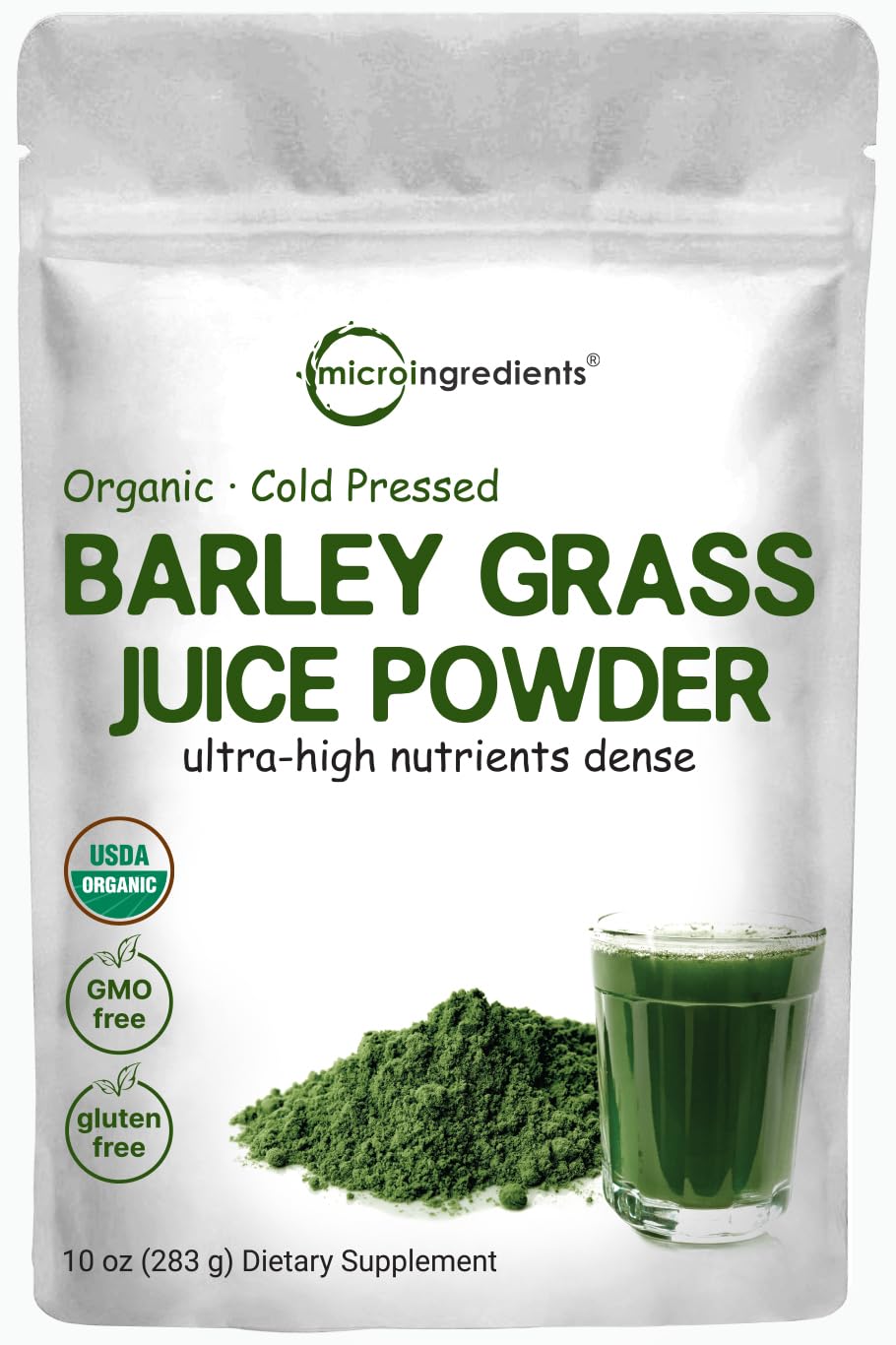 Poudre de jus d orge verte Micro Ingredients pour énergie naturelle.