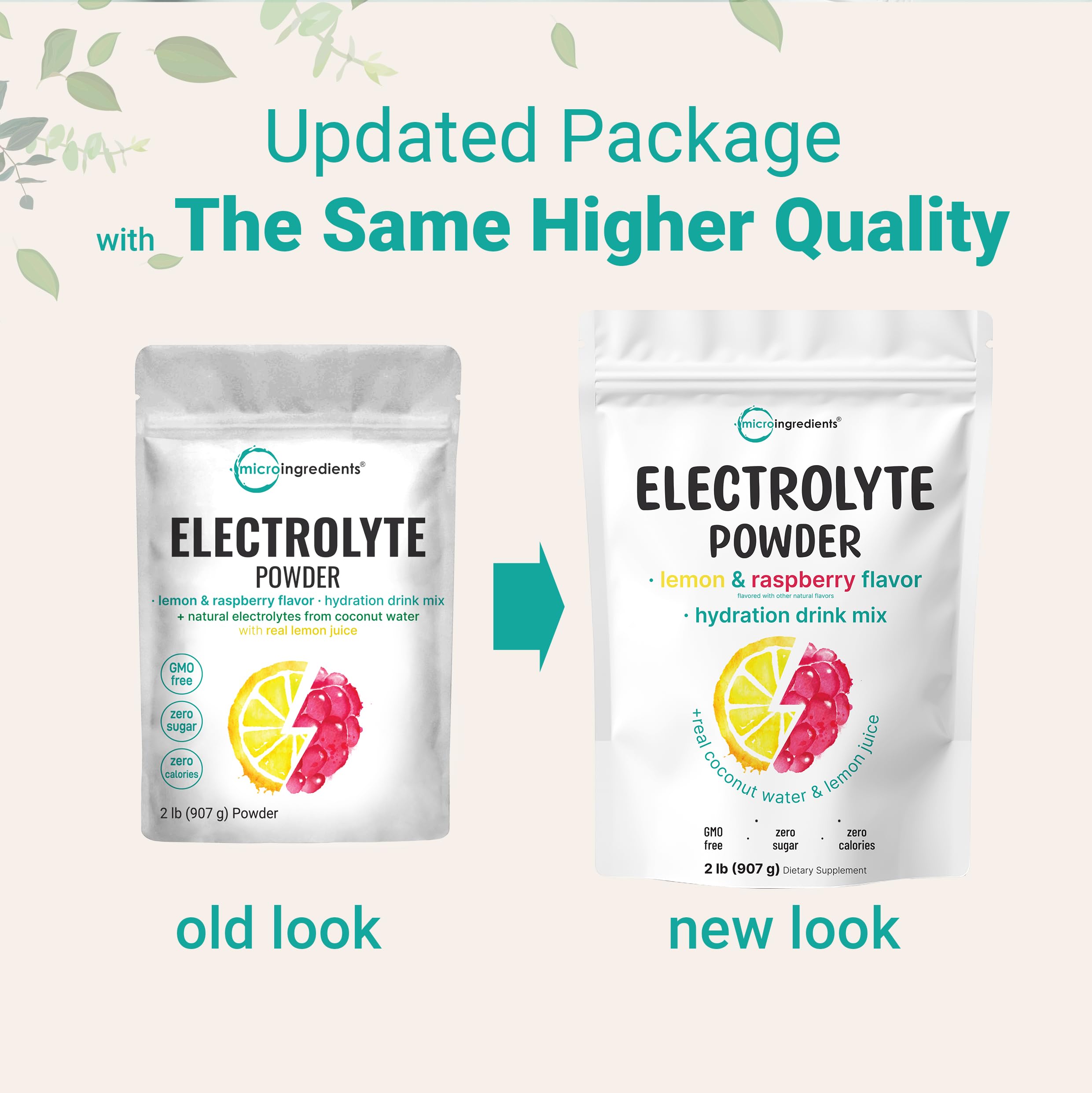 Micro Ingredients Poudre Électrolyte citron-framboise dans le bocal, réapprovisionnement d'hydratation au quotidien.