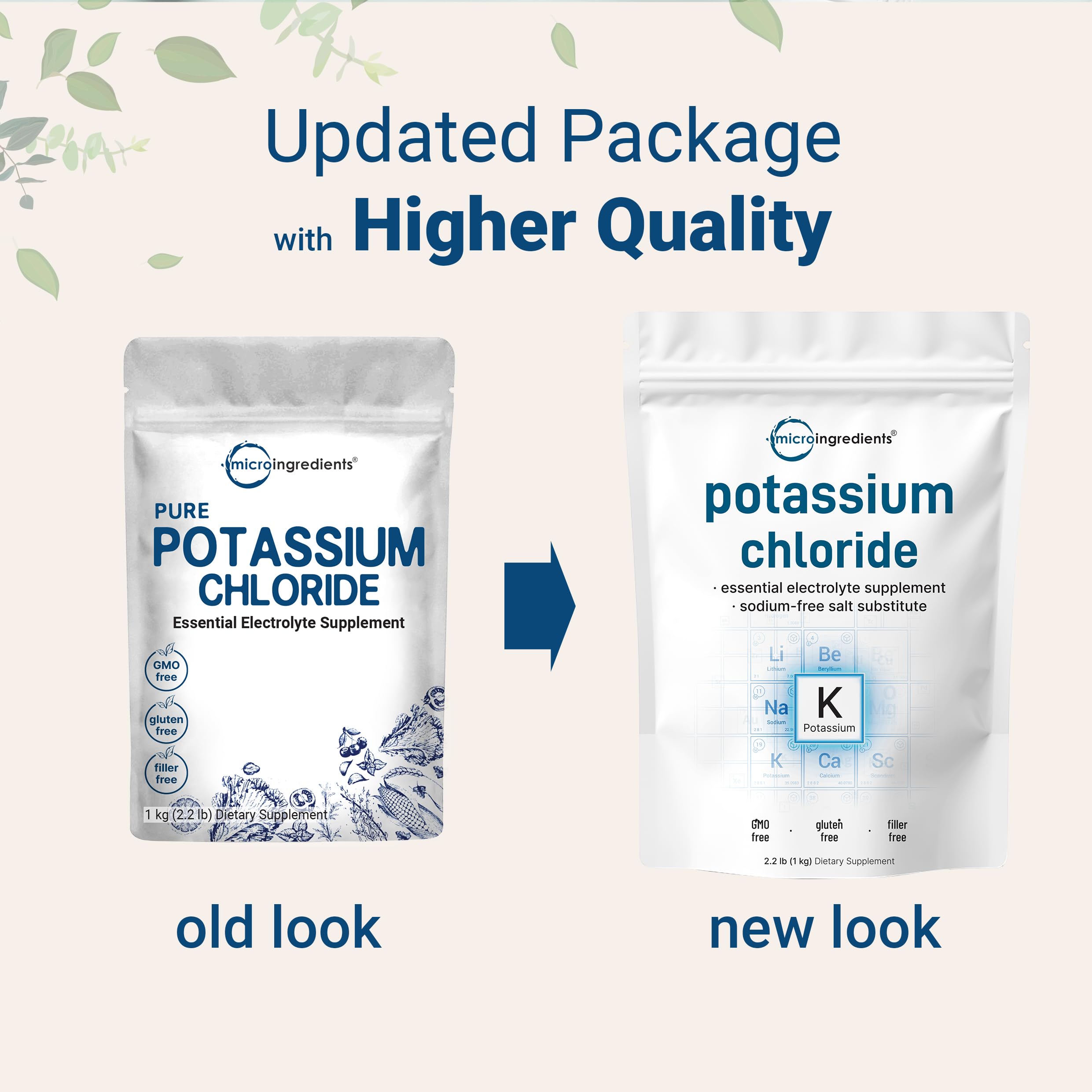 Micro Ingredients poudre-potassium-chlorure se dissolvant rapidement dans l'eau.