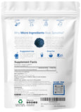 Micro Ingredients spiruline bleue dans bol acai, nutriments ajoutés.