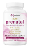 Micro Ingredients Prenatal, capsules végétariennes, bouteille pratique pour un apport nutritionnel quotidien