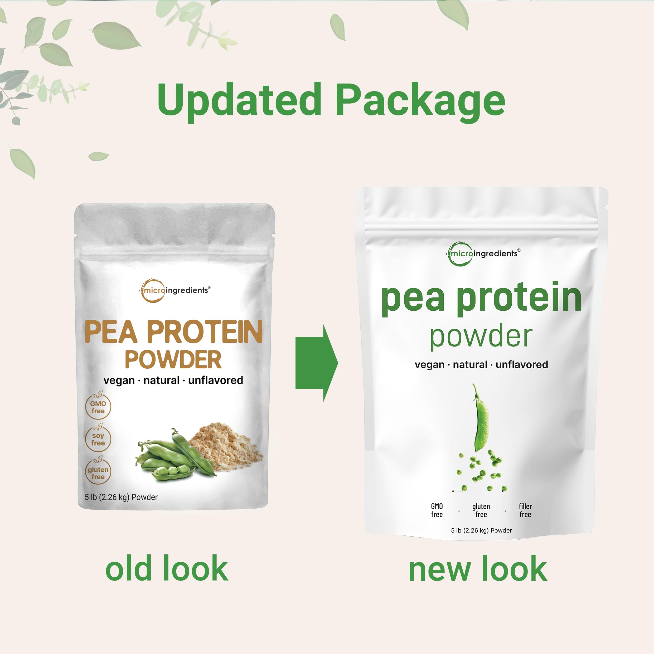 Protéine de pois Micro Ingredients, BCAA et EAA pour soutien nutritionnel végétal.