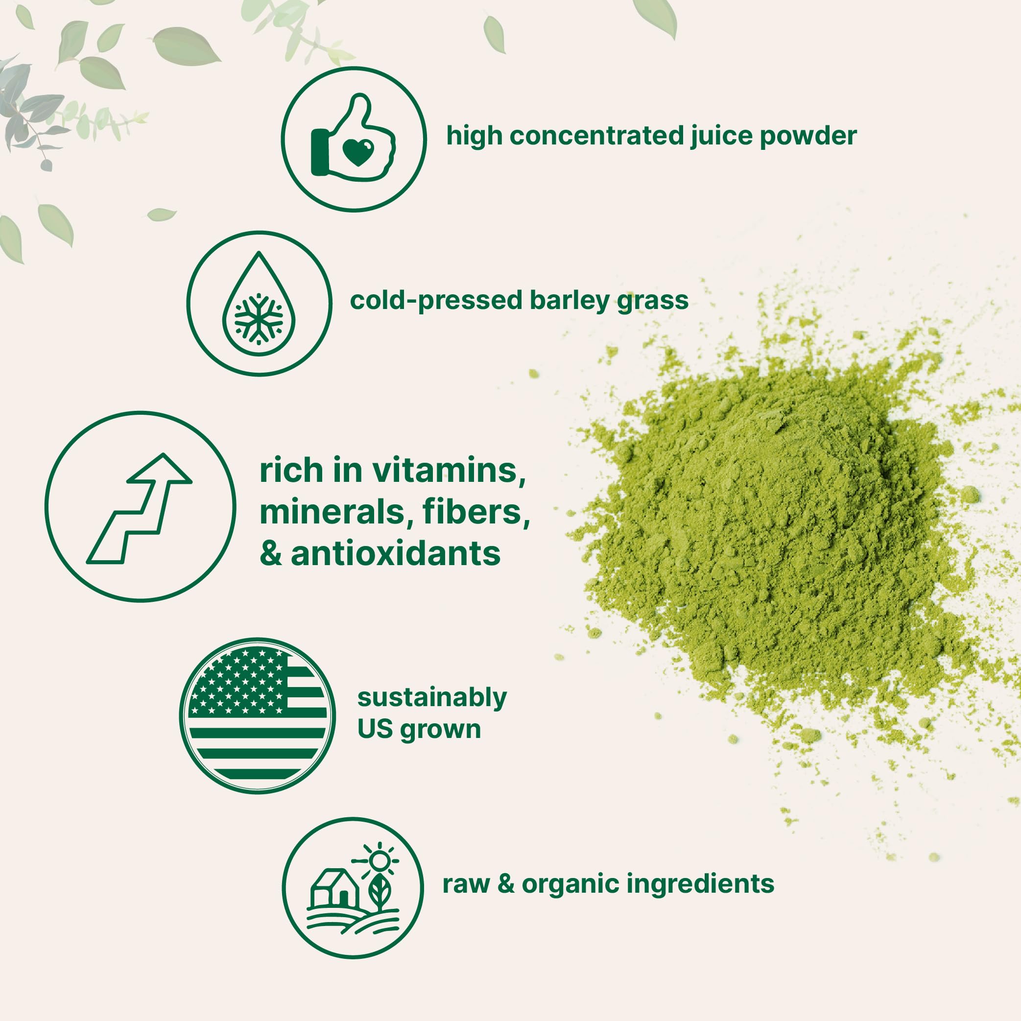 Shake rapide avec poudre d orge Micro Ingredients pour un mélange facile.