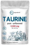 Taurine Micro Ingredients poudre emballage pratique pour stock durable et dosage fiable.