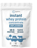 Micro Ingredients protéine whey instantanée 2 livres, emballage pratique pour le rangement