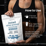 Dissolution rapide et peu de grumeaux avec Micro Ingredients protéine whey instantanée