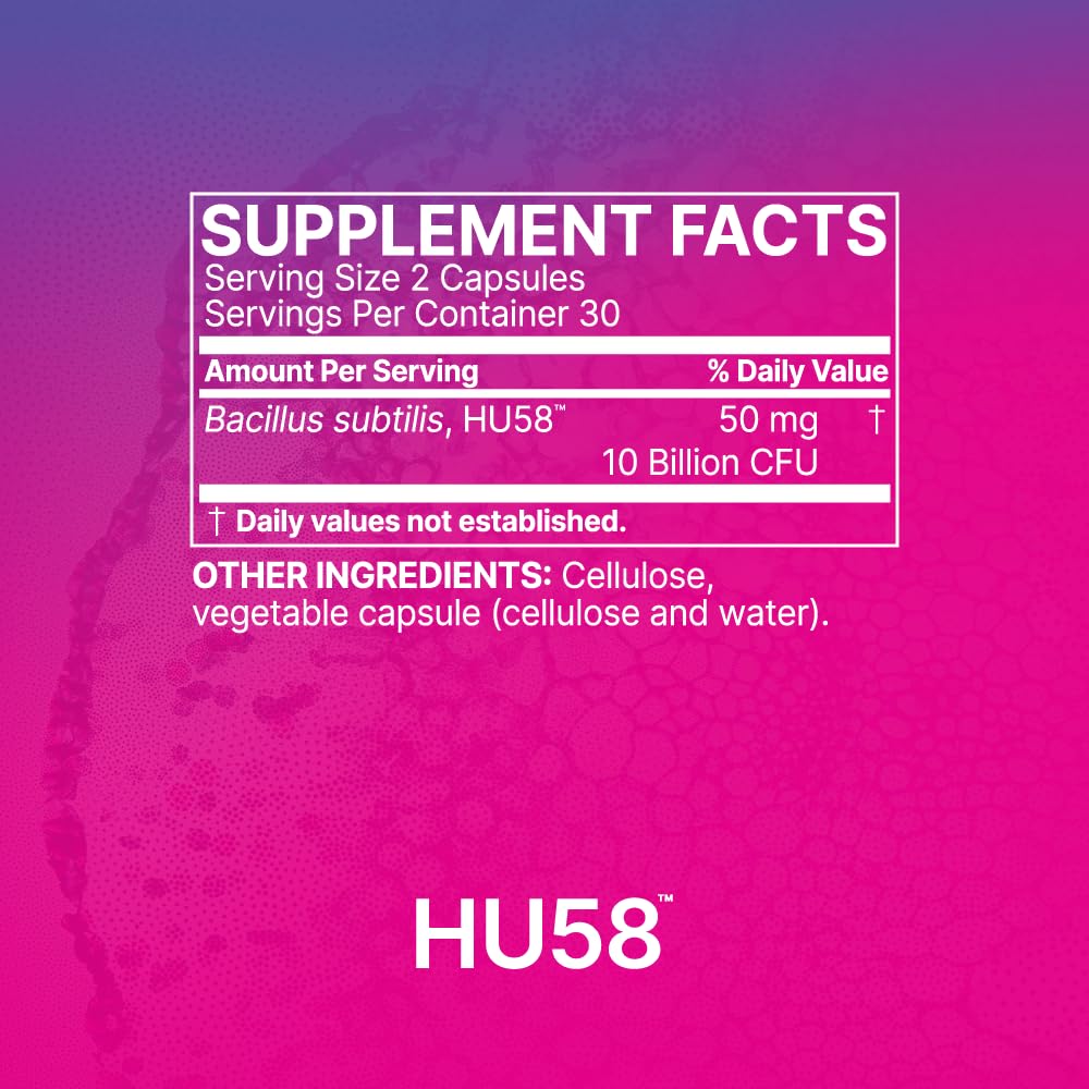 Capsules HU58, format quotidien pour soutien digestif et immunitaire potentiel.