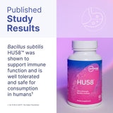Souche Bacillus Subtilis HU58, résiste à l'acide gastrique pour atteindre l'intestin.