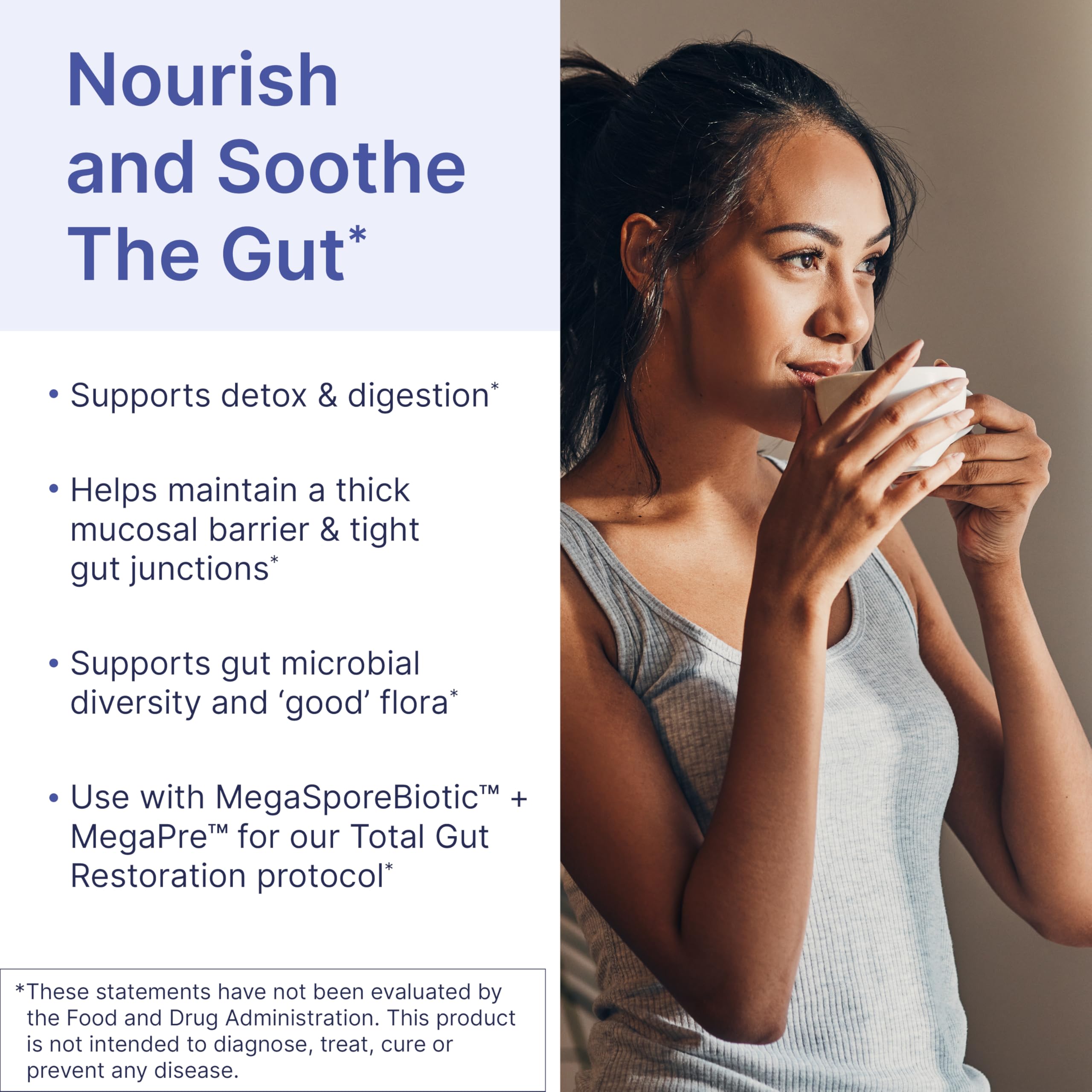 MegaMucosa immunoglobulines sans lait – ImmuoLin, soutien digestif potentiel et barrière intestinale