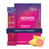 MegaPre de Microbiome Labs, poudre prébiotique fruitée, soutien digestif quotidien.