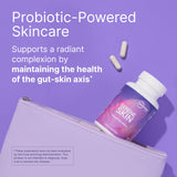 SereneSkin Microbiome Labs — capules alignées démontrant la routine quotidienne