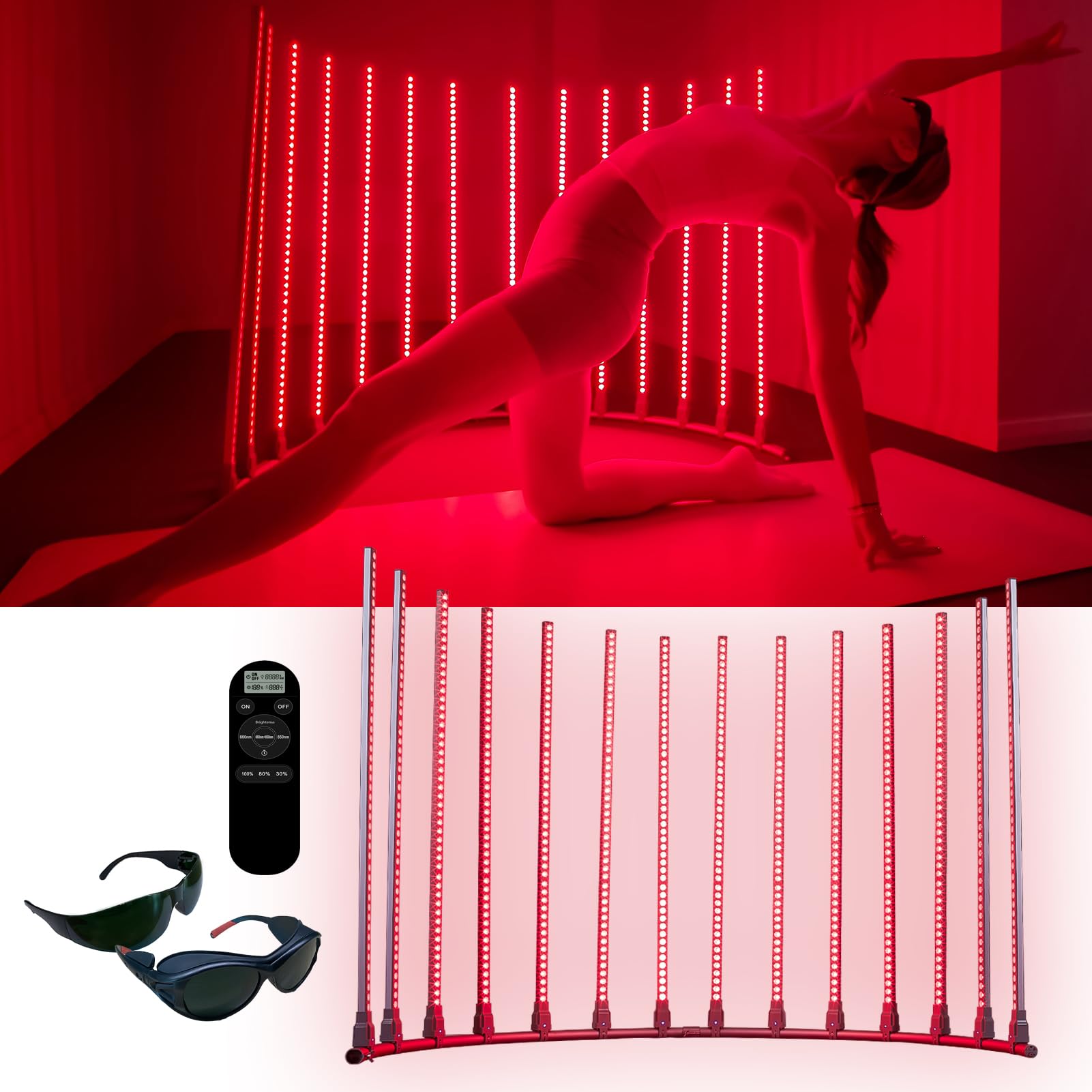 MicroENE lampe thérapie semi-anneau pour couverture corporelle complète à domicile