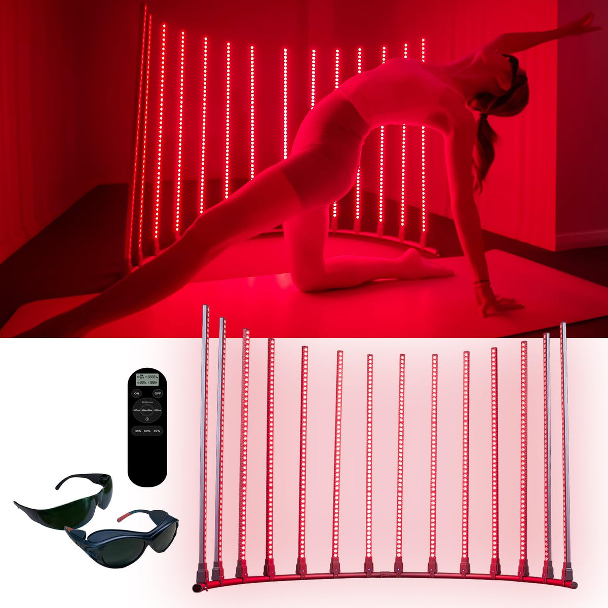 MicroENE lampe thérapie semi-anneau pour couverture corporelle complète à domicile