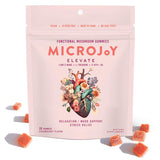 Gommes Microjoy Elevate dans un sachet, soutien calme et équilibre émotionnel.