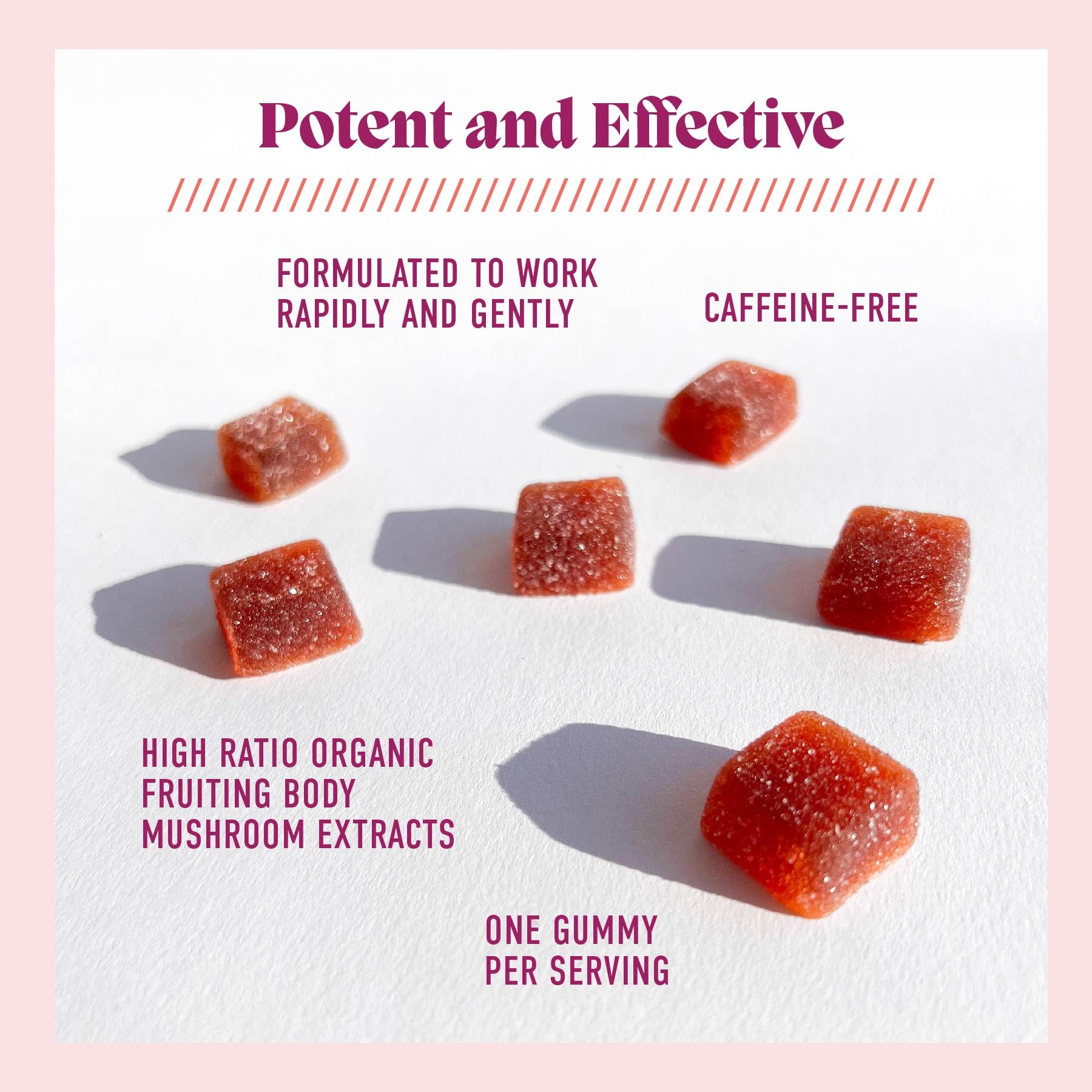 Microjoy Motivate gommes cordyceps, énergie naturelle pour journées actives.