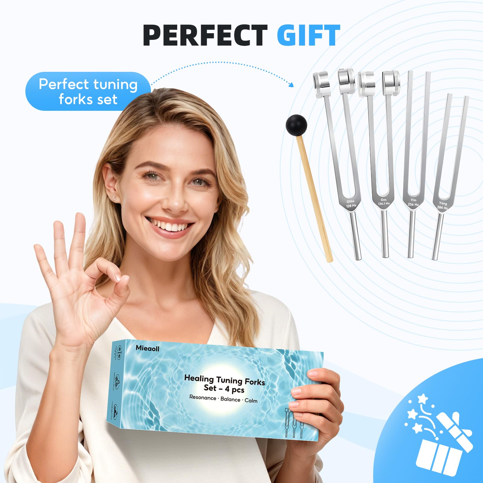 Mieaoll coffret cadeau diapason, idée cadeau bien-être pour anniversaires.