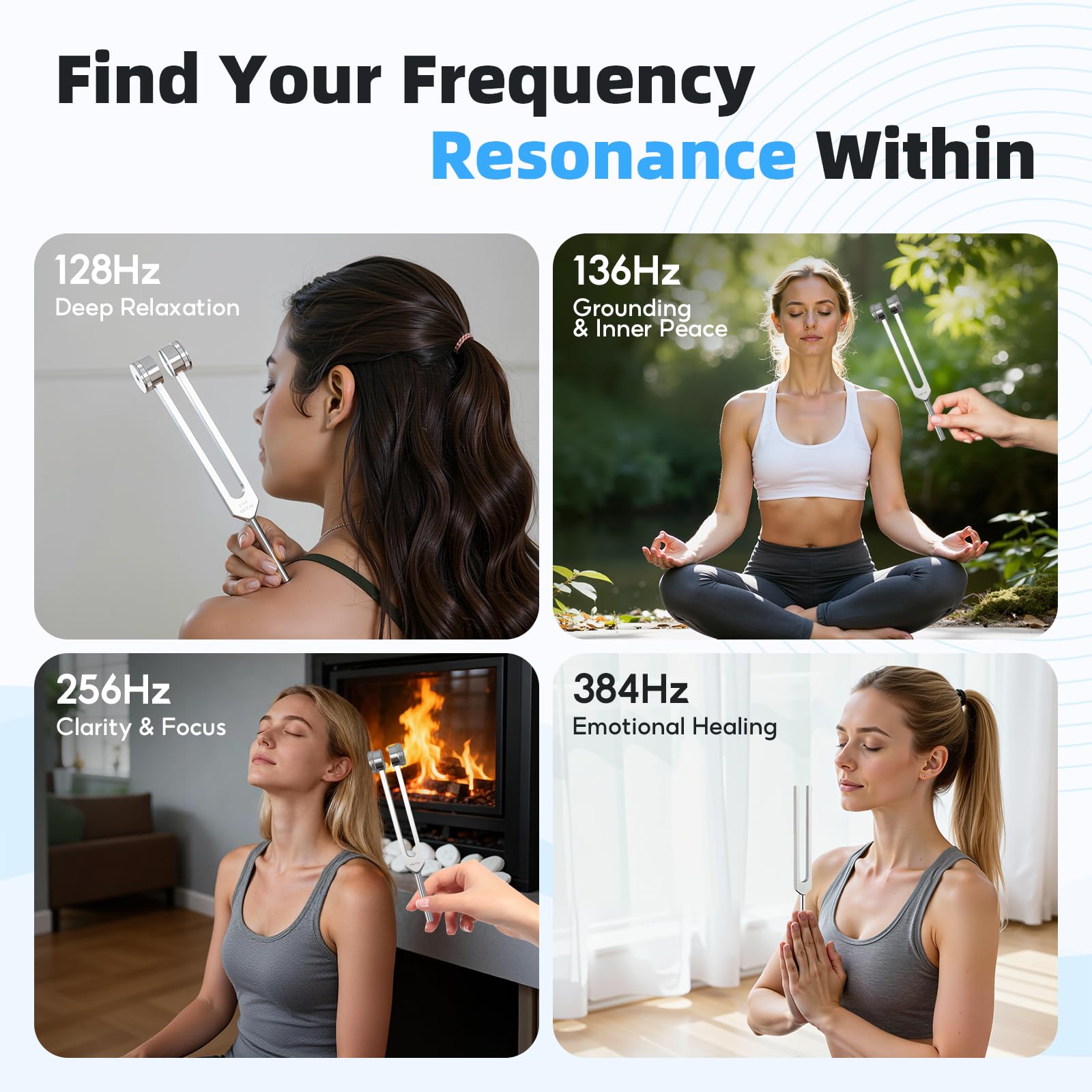 Mieaoll diapason 384hz relaxation guidée pour le sommeil et le calme.