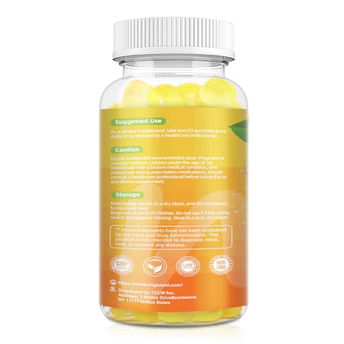 Migcopat Gommes femmes véganes à la pectine, saveur orange.