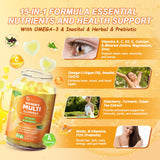 Migcopat Gommes femmes, vitamines A, C, D et E pour la peau et la vision.