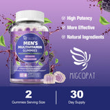 Migcopat Multivitamines Homme, sans sucre, extrait de moine et saveur mûre.