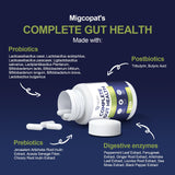 Migcopat Probiotiques, ingrédients clés L-Glutamine et Berberine, soutien digestif potentiel.