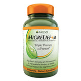MigreLief+M montre sa bouteille pratique pour une prise quotidienne facile.