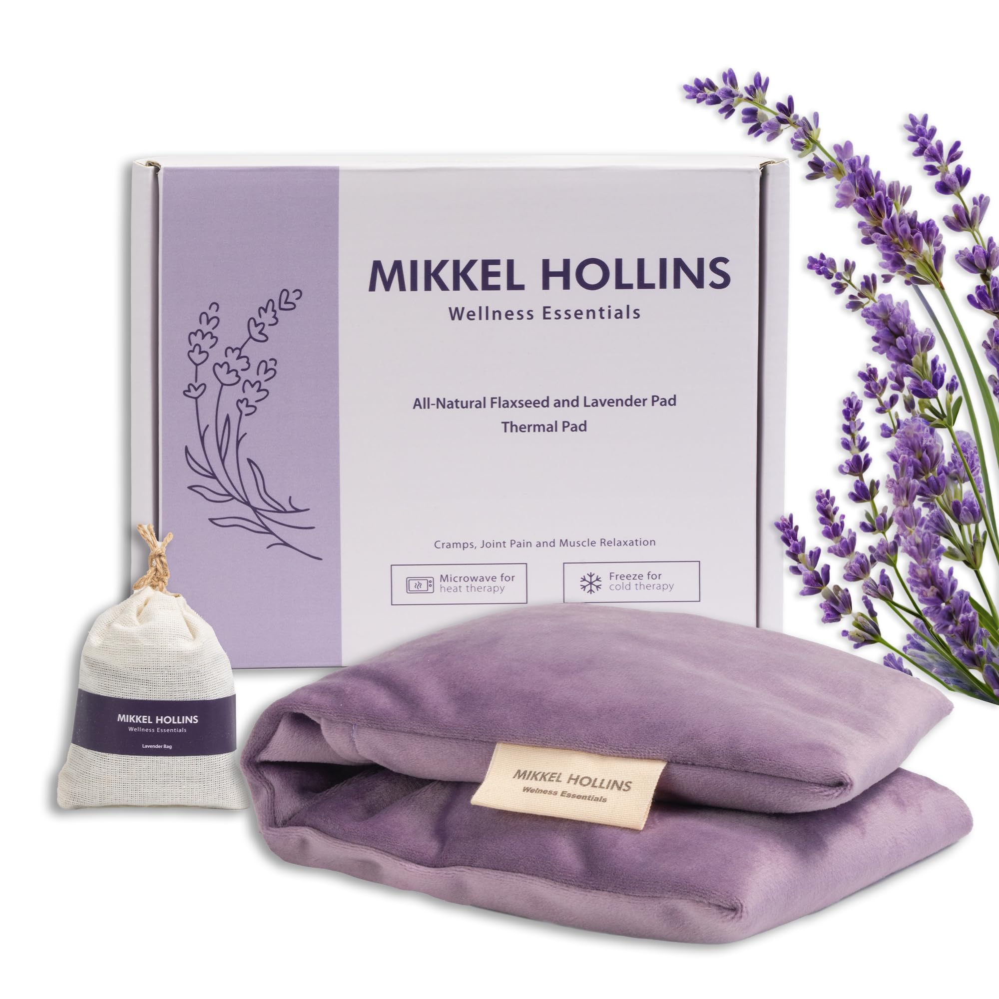 MIKKEL HOLLINS chauffe-patch lavande 6x16 pour chaleur apaisante