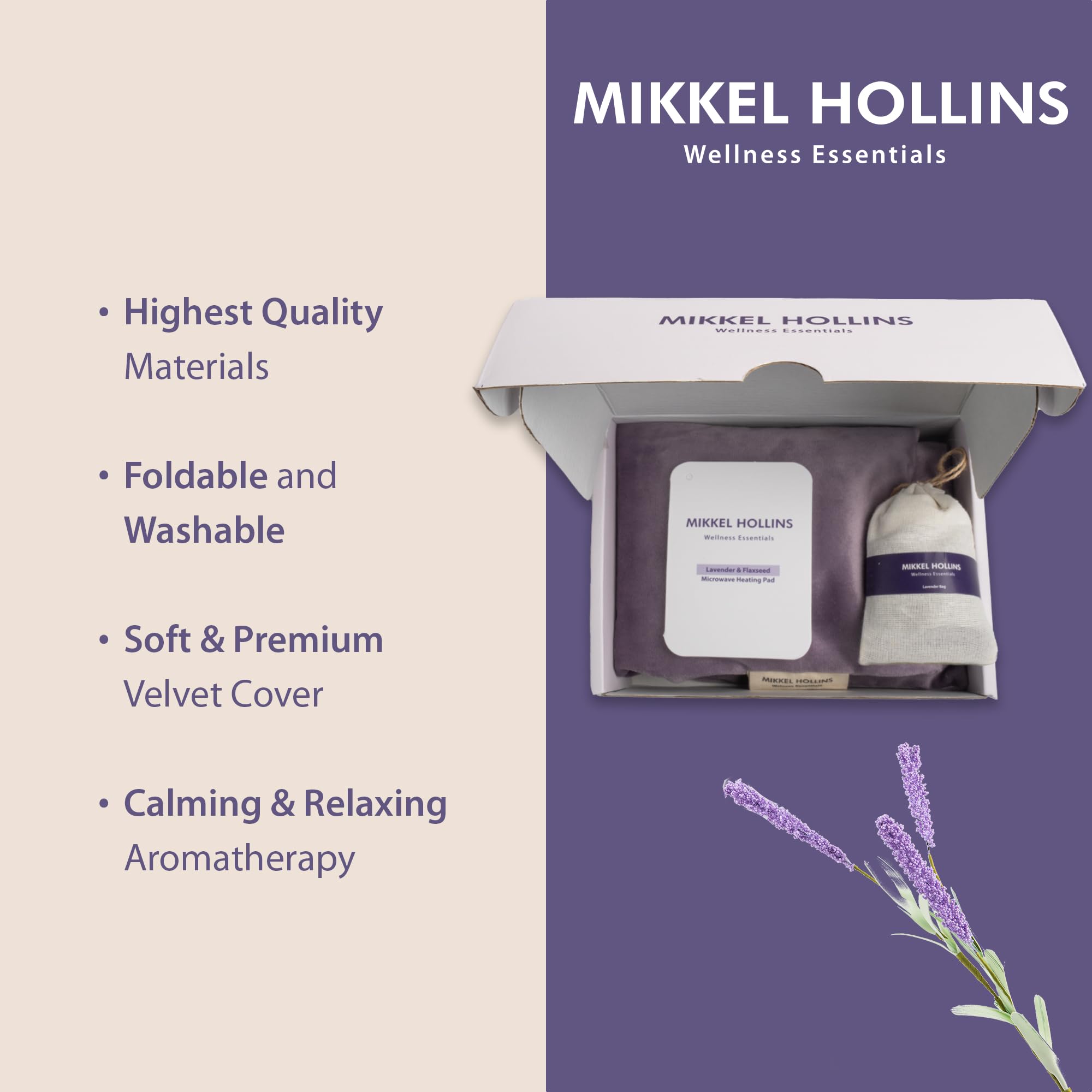 MIKKEL HOLLINS housse amovible lavande lavage facile