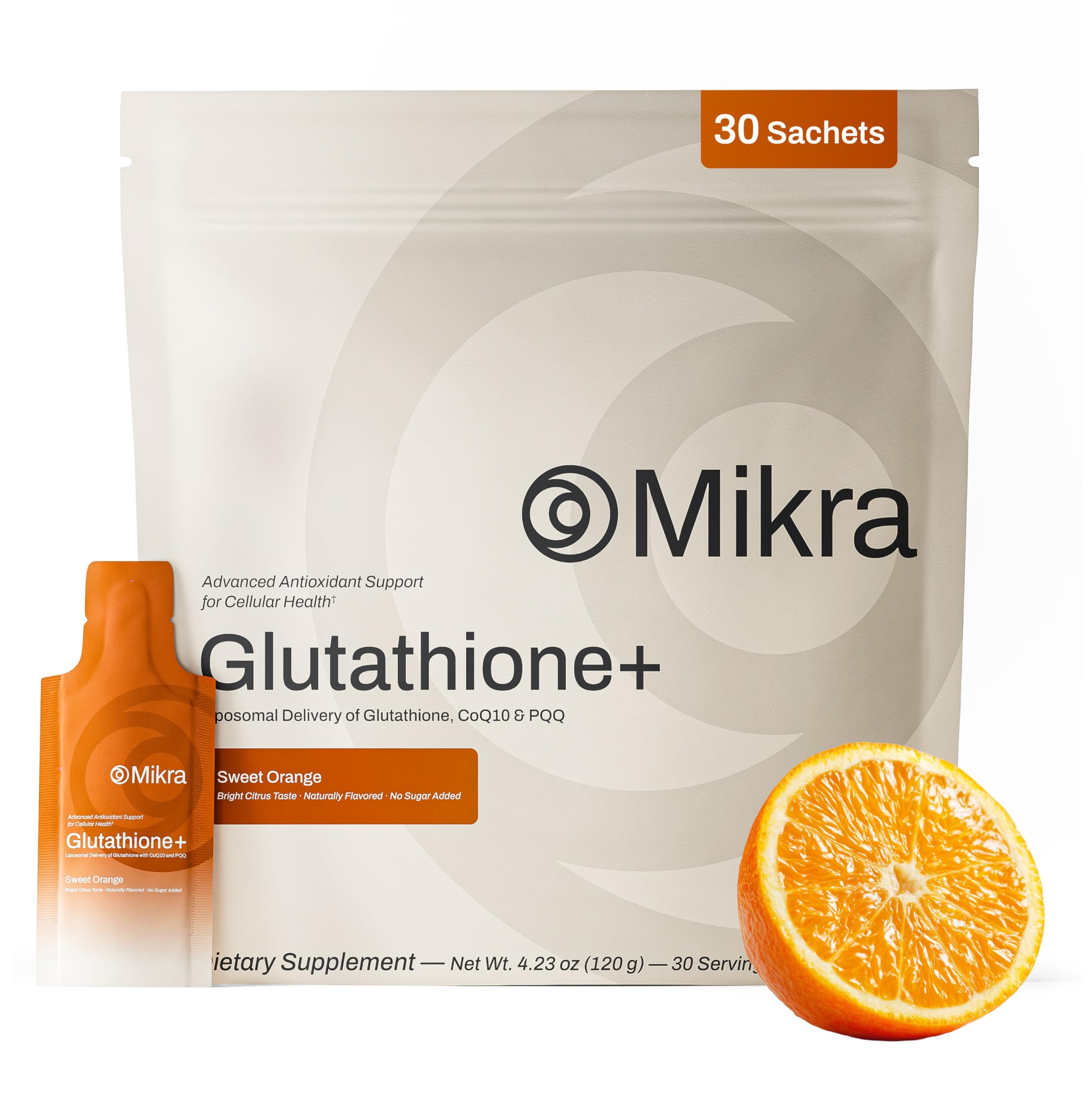 Mikra Glutathione Liposomal - bouteille: soutien potentiel à l'énergie et à la clarté mentale