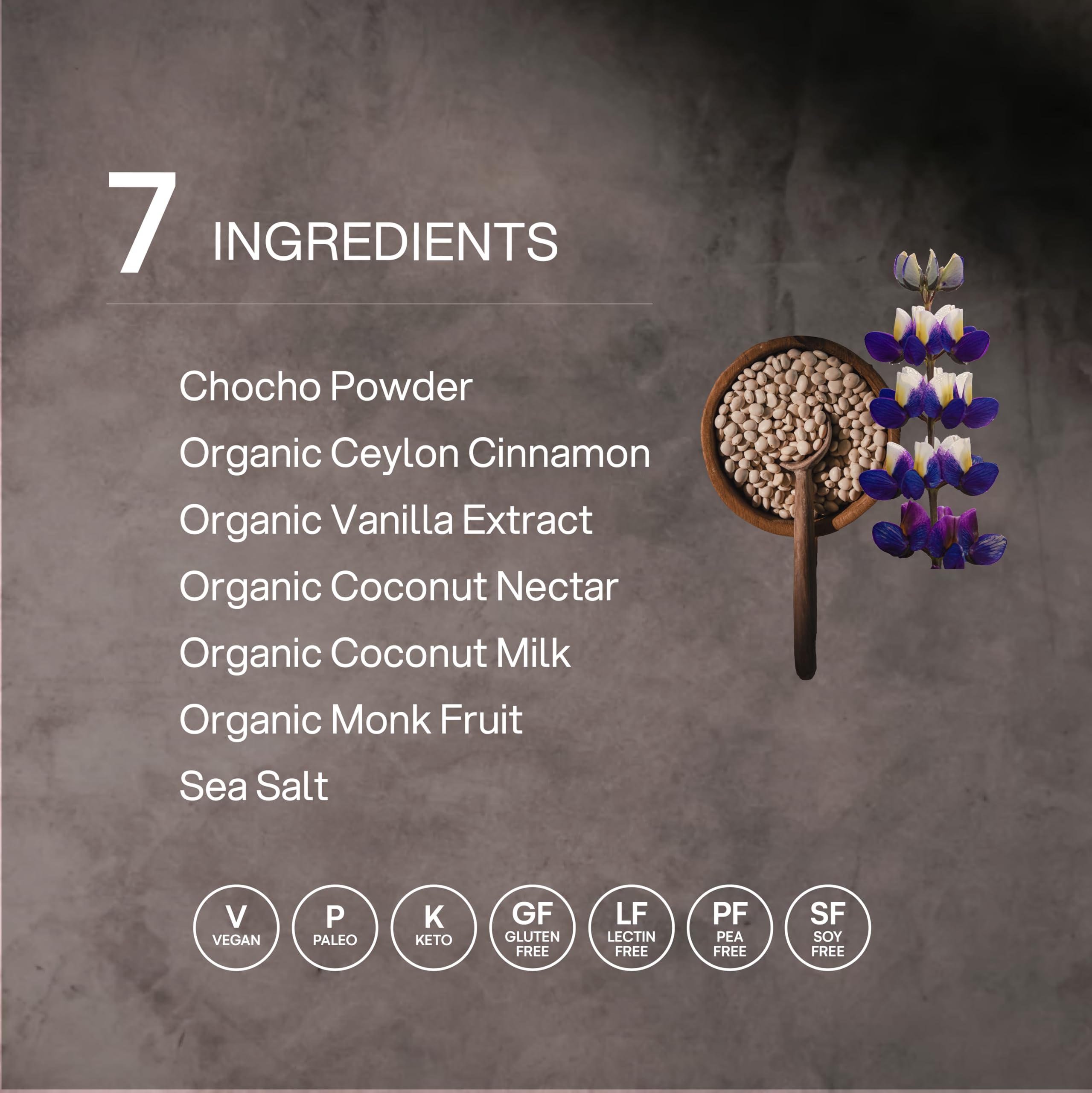 Ingrédients naturels Mikuna Chocho, riches en nutriments essentiels et énergie durable.