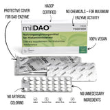 milDAO production suisse garantit traçabilité et qualité constante.