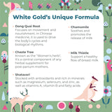 Milkcare White Gold posologie précise: 2 capsules, 3 fois par jour.