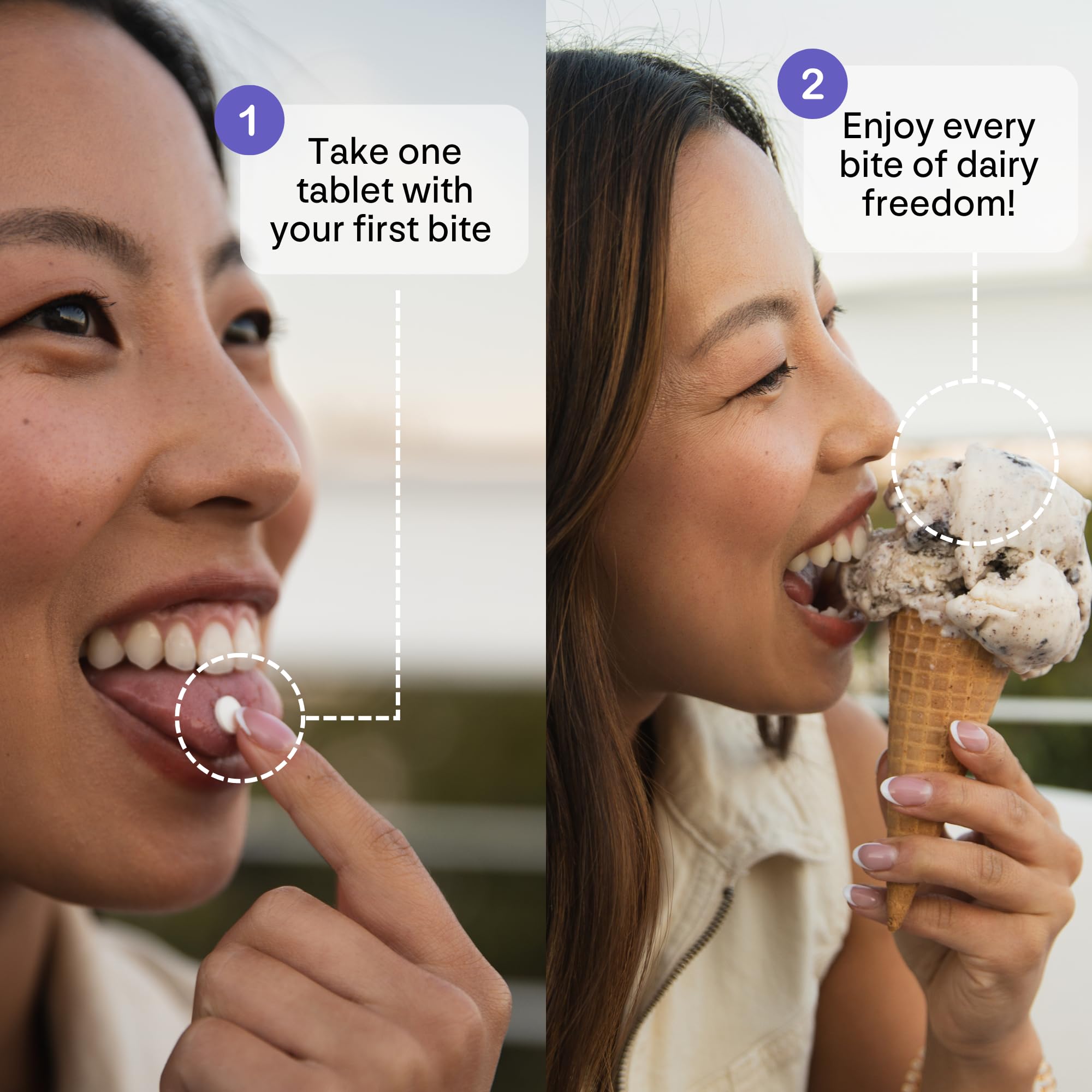 Milky Lactose Intolerance Pills, utilisation quotidienne discrète et élégante.