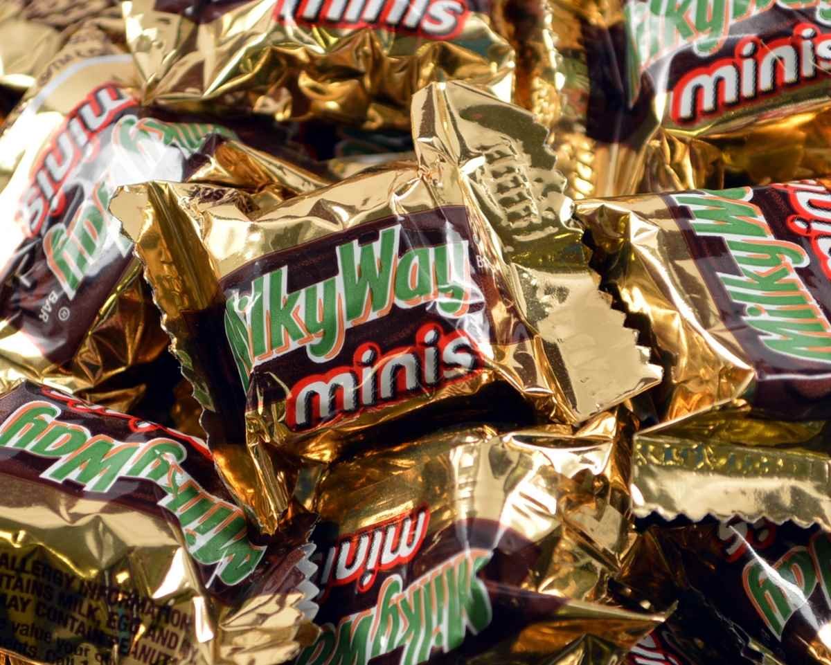 Barres Milky Way en bouchées, encas rapide et réconfortant à partager.