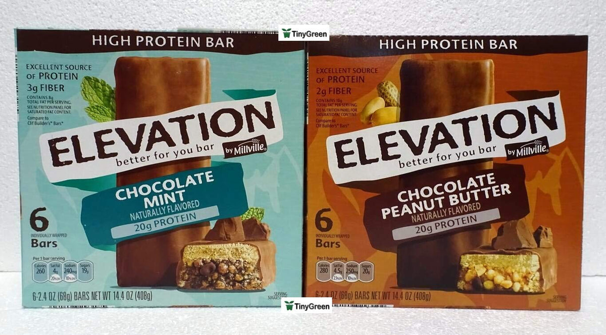 Barre Millville Elevation Menthe-Chocolat, énergie et récupération après l'entraînement.
