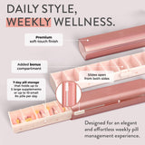Boîte-pilules compacte et portable Mimi Medcessories idéale en déplacement.