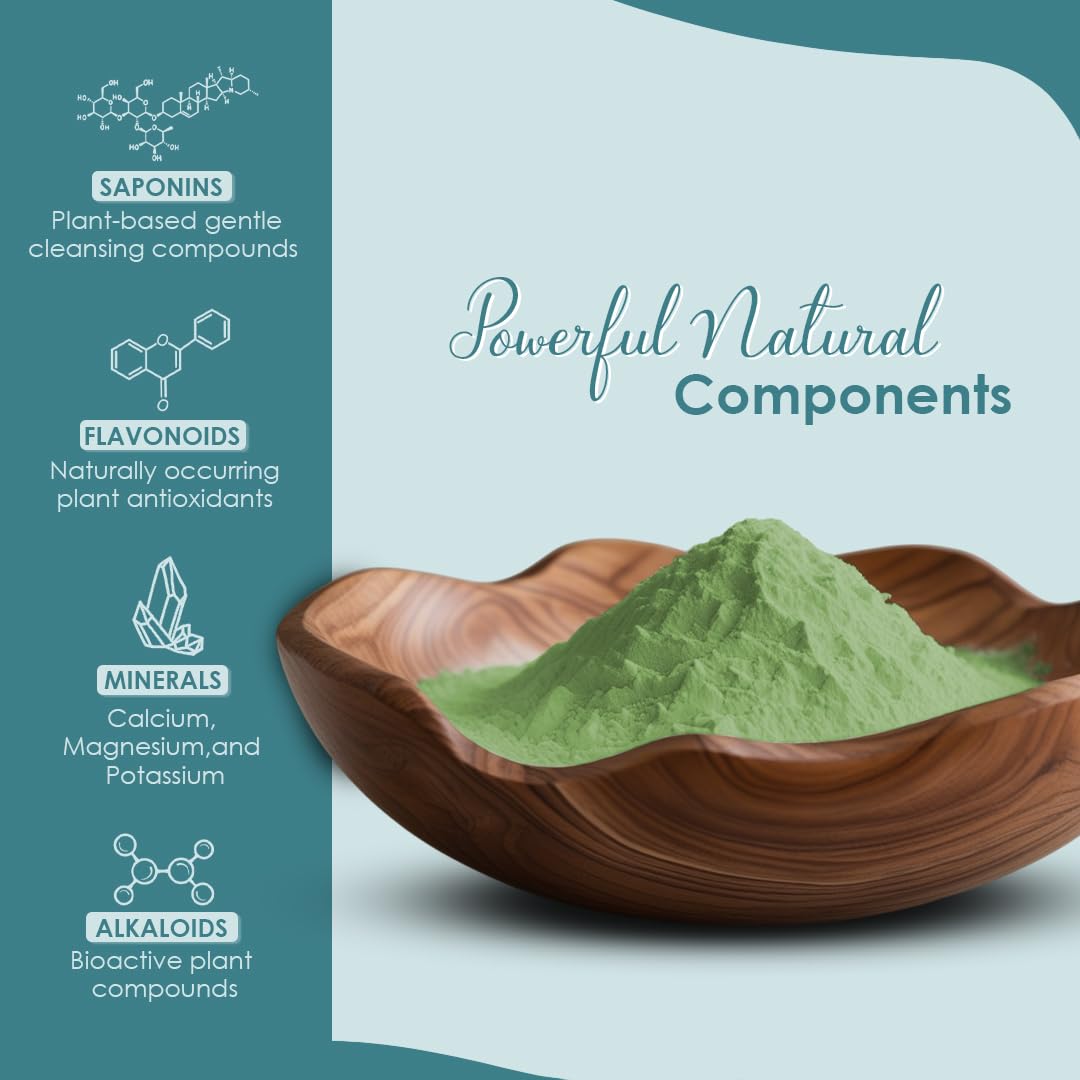 Minature poudre Brahmi pur verte — usage facile dans routines beauté naturelles.