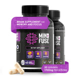 MindFuse crinière de lion, capsules avec Oméga-3, concentration et mémoire