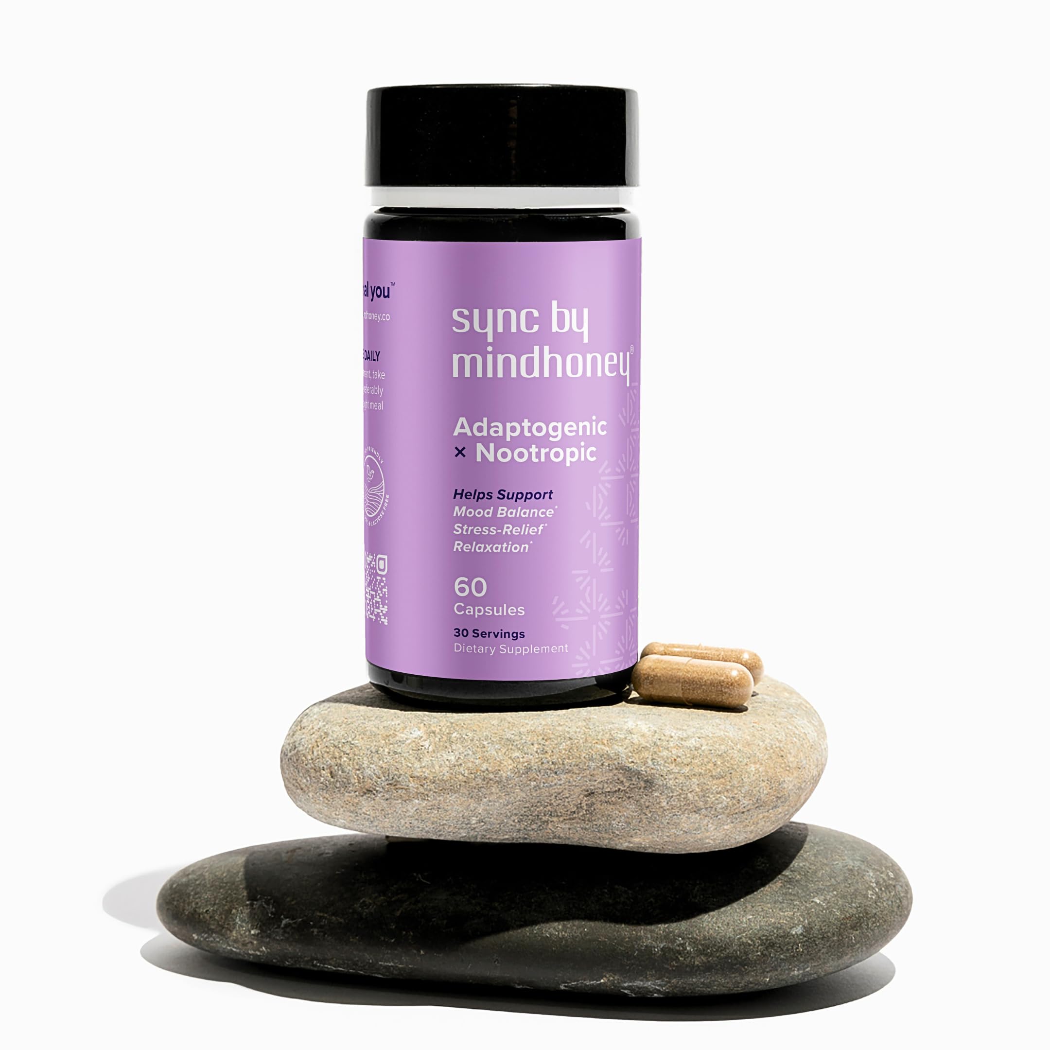 Mindhoney Sync: formule complète d'adaptogènes et nootropiques pour l'équilibre.