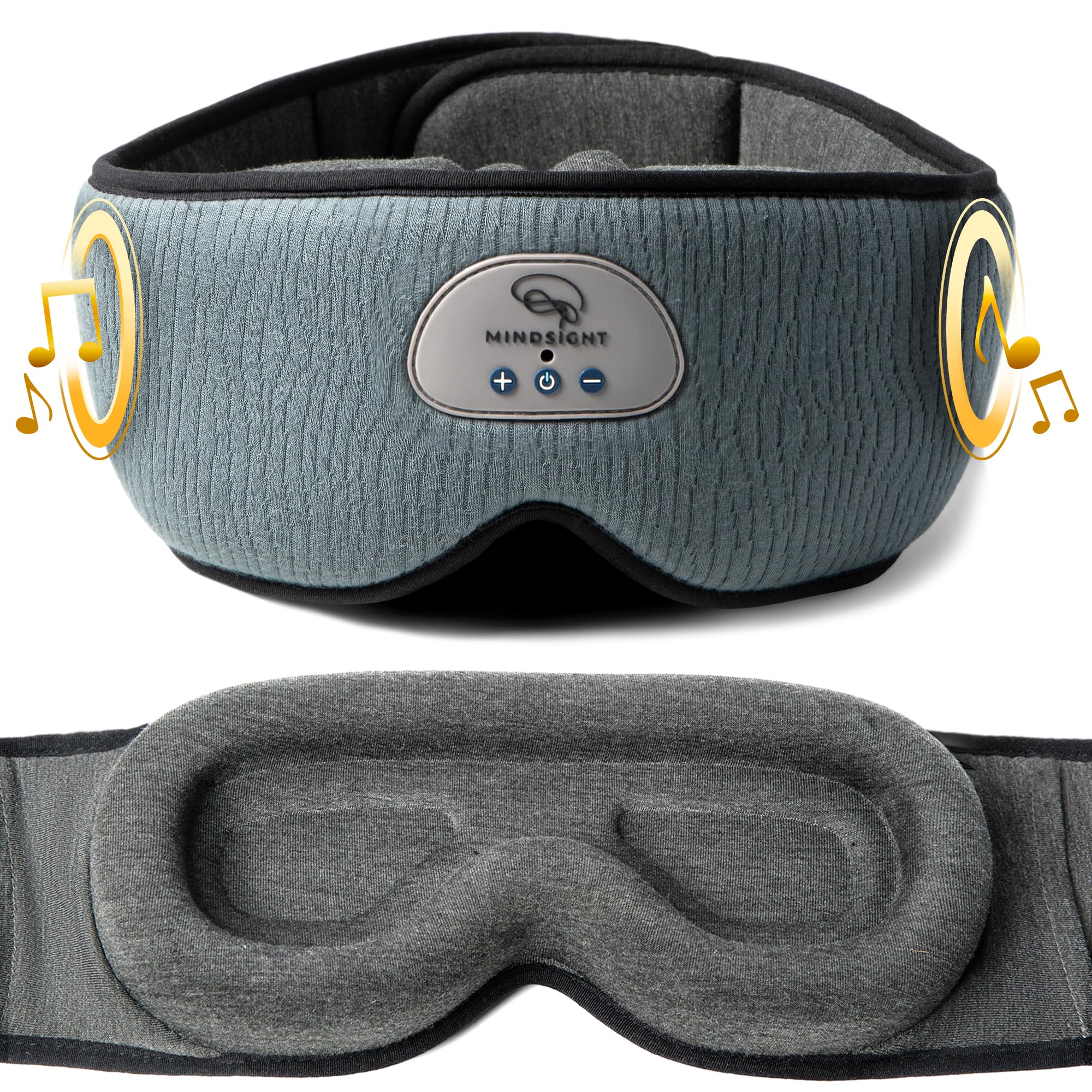 Mindsight DriftBand: masque noir avec occlusion complète pour des nuits plus calmes.