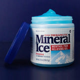 Application rapide du gel Mineral Ice sans gras, sensation fraîche