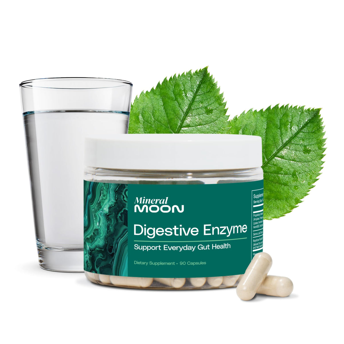 Mineral Moon Innerspace Flora - bouteille montrant le soutien digestif quotidien.