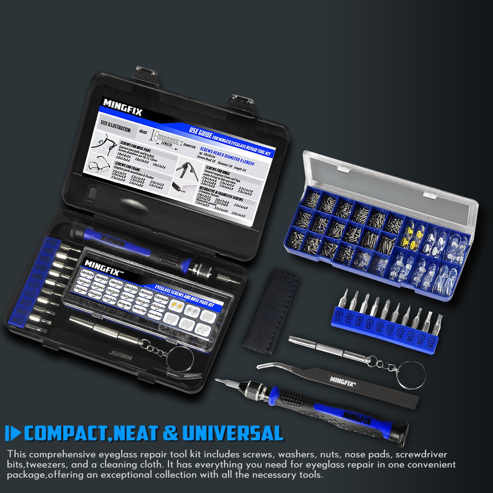 Embouts tournevIs petits format MINGFIX magnétique facilitant l’intervention