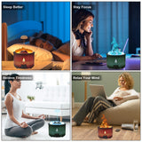 MINGPINHUIUS diffuseur ambiance zen, lumière douce et parfum subtil.