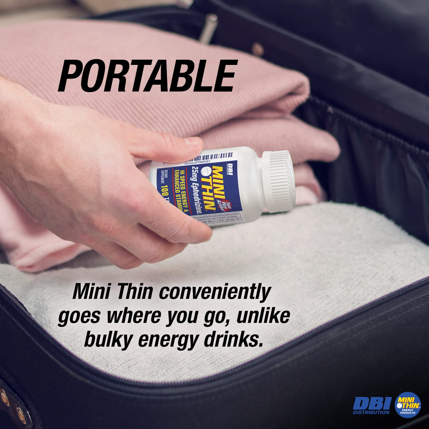 Emballage Mini Thin au design compact et identifiable.