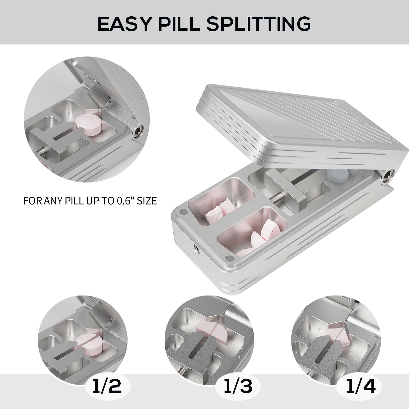 Corps en aluminium robuste pour une utilisation durable et légère.
