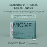 MIOME IB-ONE Probiotique: étiquette claire et formulation adaptée aux sensibilités.