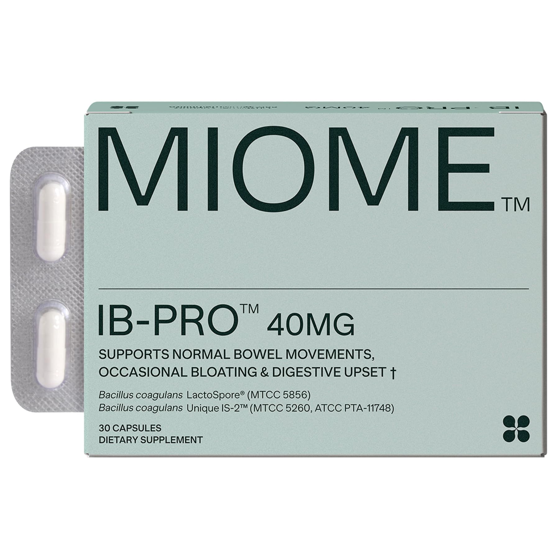 MIOME IB-PRO bouteille-probiotique pour un soutien digestif quotidien.